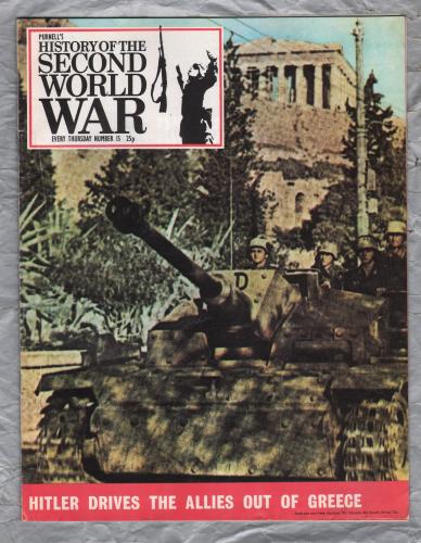 History of the Second World War - Vol.1 - No.15 - `Hitler Drives the Allies Out of Greece` - B.P.C Publishing. - c1970`s    