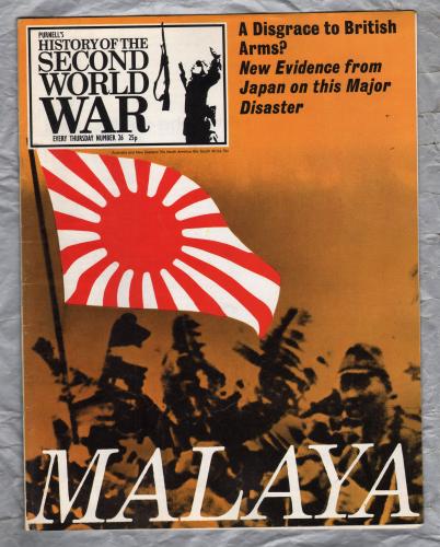 History of the Second World War - Vol.2 - No.26 - `Malaya` - B.P.C Publishing. - c1970`s 