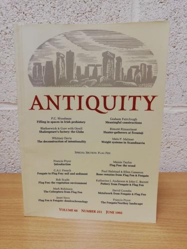 Antiquity - A Quarterly Review of Archaeology - `Shakespeare`s Factory:Archaeological Evaluations on the Site of the Globe Theatre` - Vol.66 Issue 251 - June 1992 - Softcover - Antiquity Publications