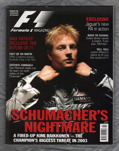 F1 Racing - Vol.2 No.12 - February 2003 - `Schumacher`s Nightmare` - Formula One Publishing