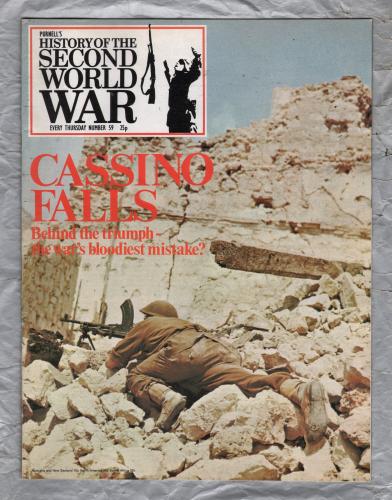 History of the Second World War - Vol.4 - No.59 - `Cassino Falls` - B.P.C Publishing. - c1970`s 