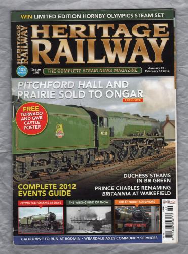 Heritage Railway - No.159 - Jan 19 - Feb 15 2012 - `Flying Scotsman`s BR Days` - Published by Mortons Media Group Ltd