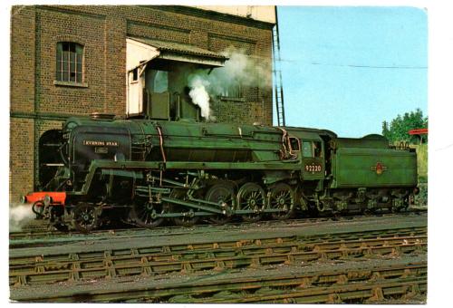 `92220 Evening Star` - Postally Unused - Great Western Society Postcard