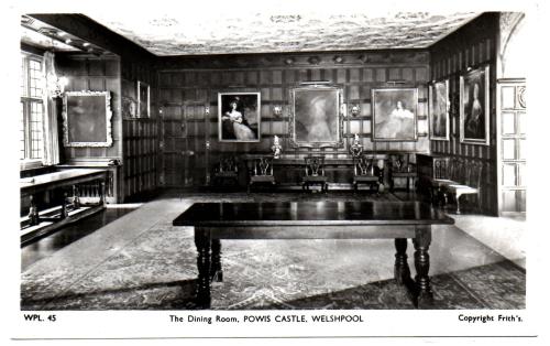 `WPL 45 The Dining Room, Powis Castle, Welshpool` - Postally Unused - Frith`s Postcard.