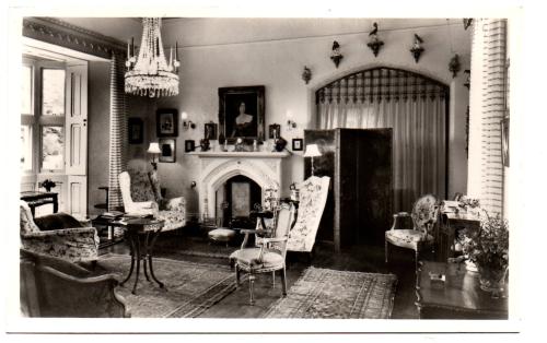 `The Drawing Room, Cefntilla Court, Usk, Monmouthshire` - Postally Unused - English Life Publications Postcard.