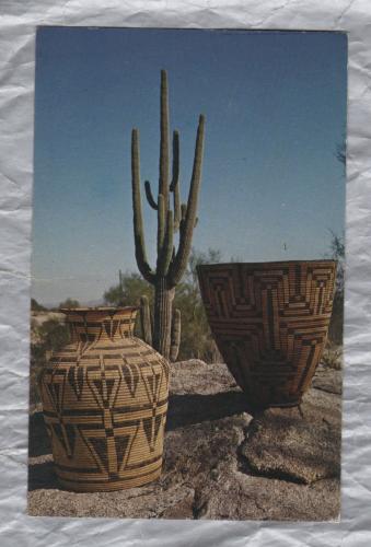 `Pima Indian Baskets` - Postally Unused - 1979 - The Heard Museum Postcard