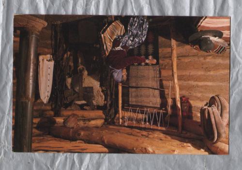 `Navajo Hogan and Loom` - Postally Unused - 1979 - The Heard Museum Postcard