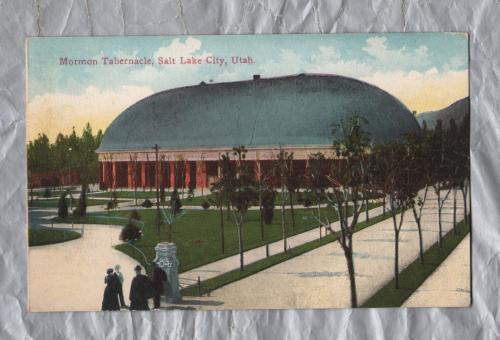 No.2004 `Mormon Tabernacle. Salt Lake City, Utah` - Postally Unused - c1910 - Gray News Co. Postcard