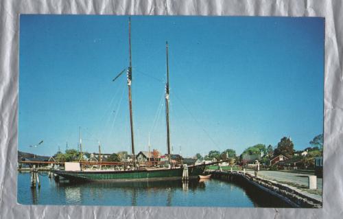 `Mystic Seaport,  A Living Maritime Museum In Mystic, Connecticut` - Postally Unused - Plastichrome Postcard