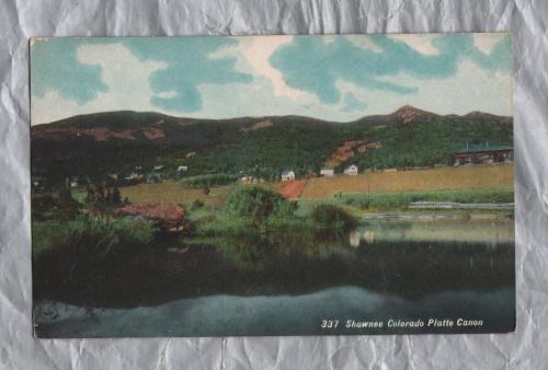 `337-Shawnee Colorado Platte Canon` - Postally Unused - Thayer Publishing Co. Postcard
