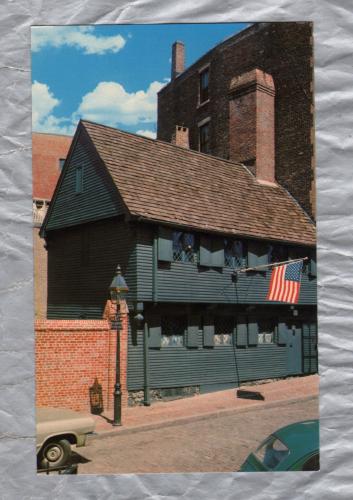 `The Paul Revere House` - Boston - Postally Unused - The Paul Revere House Postcard