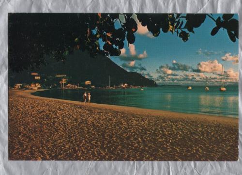 `Great Bay and Great Bay Beach as seen from Pasanggraham` - St Maarten - Postally Unused - Michael Hannau Enterprises Postcard