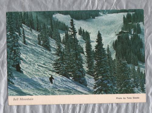 `Bell Mountain` - Aspen - Postally Unused but has New York December 30 1975 Frank to Rear  - McGrew Color Graphics Postcard