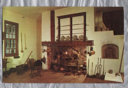 `The Family Kitchen At Mount Vernon` - Postally Unused - M.V.L.A. Postcard