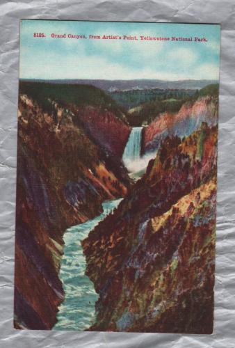 `8125 Grand Canyon, From Artist`s Point, Yellowstone National Park` - Postally Unused - Unknown Producer