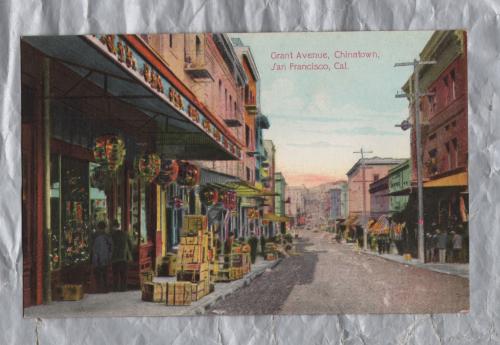 `V324 Grant Avenue, Chinatown, San Francisco, Cal` - Postally Unused - Newman Postcard Co. Postcard