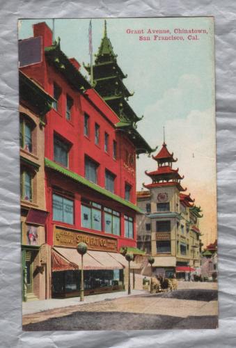 `V150 Grant Avenue, Chinatown, San Francisco, Cal` - Postally Unused - Newman Post Card Co. Postcard
