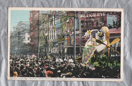 `10301 The "Rex" Pageant, Mardi Gras Day, New Orleans, LA` - Postally Unused - Detroit Publishing Co. Postcard