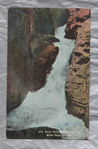 `316 Ousel Falls Near Grand Lake, Moffat Road, Colorado` - Postally Unused - Thayer Publishing Co. Postcard