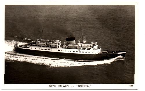 `British Railways S.S "Brighton"` - Postally Unused - Sky Photos Postcard
